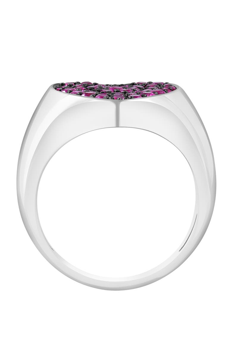 EFFY Pavé Ruby Heart Ring, Alternate, color,