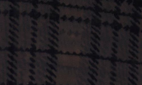 Parker Plaid Mock Neck Long Sleeve Mesh Top In Multi