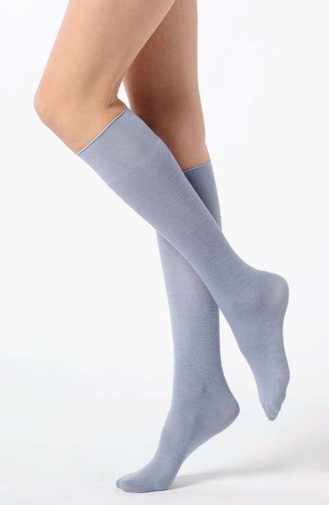 Nives Knee High Wool Blend Socks
