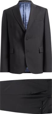 Paul Smith Camberwell Tailored Fit Water Repellent Black Wool & Mohair Suit