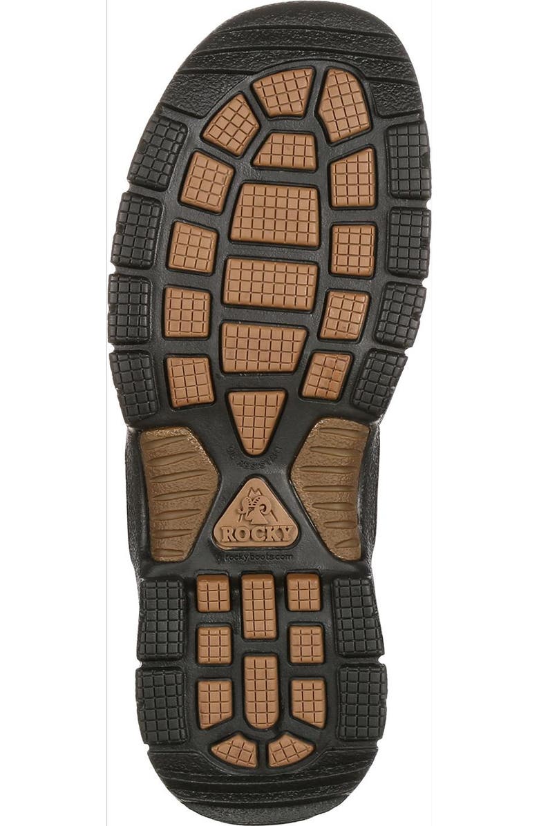 Rocky Steel Toe Waterproof Oilresistant Work Boot, Alternate, color, Dark Brown