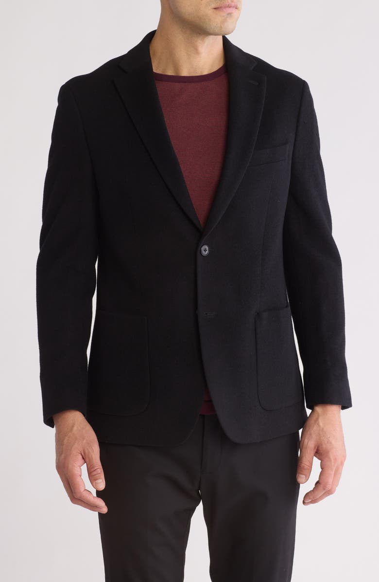 Michael Kors Wool, Silk & Cashmere Sport Coat, Main, color, Black