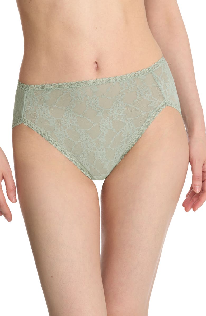 Natori Bliss Allure Lace French Cut Panties, Main, color, Meadow
