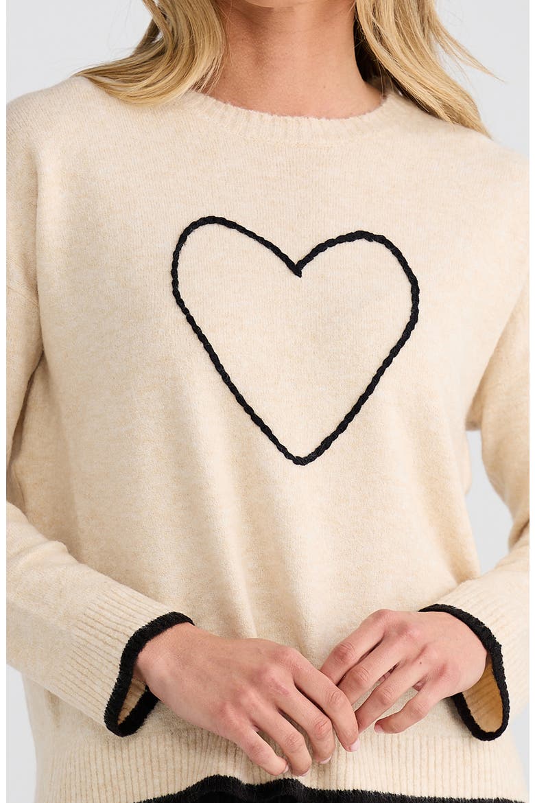 Beau Crewneck Sweater, Alternate, color, NATURAL