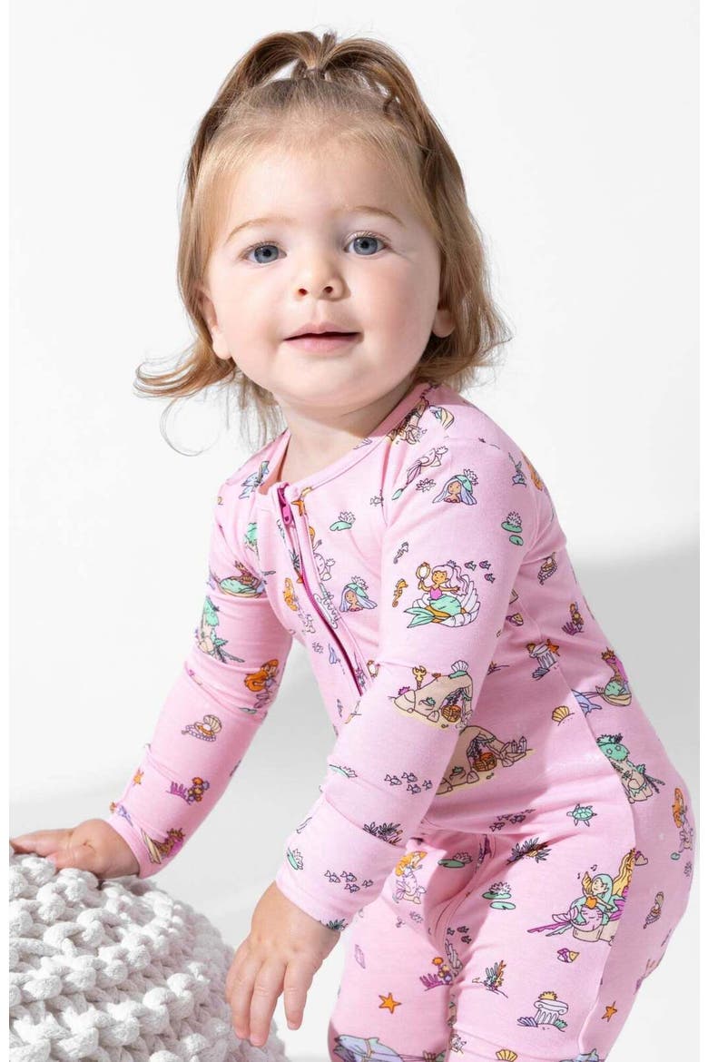Baby Mermaid Lagoon Convertible Footie, Alternate, color, Mermaid Lagoon