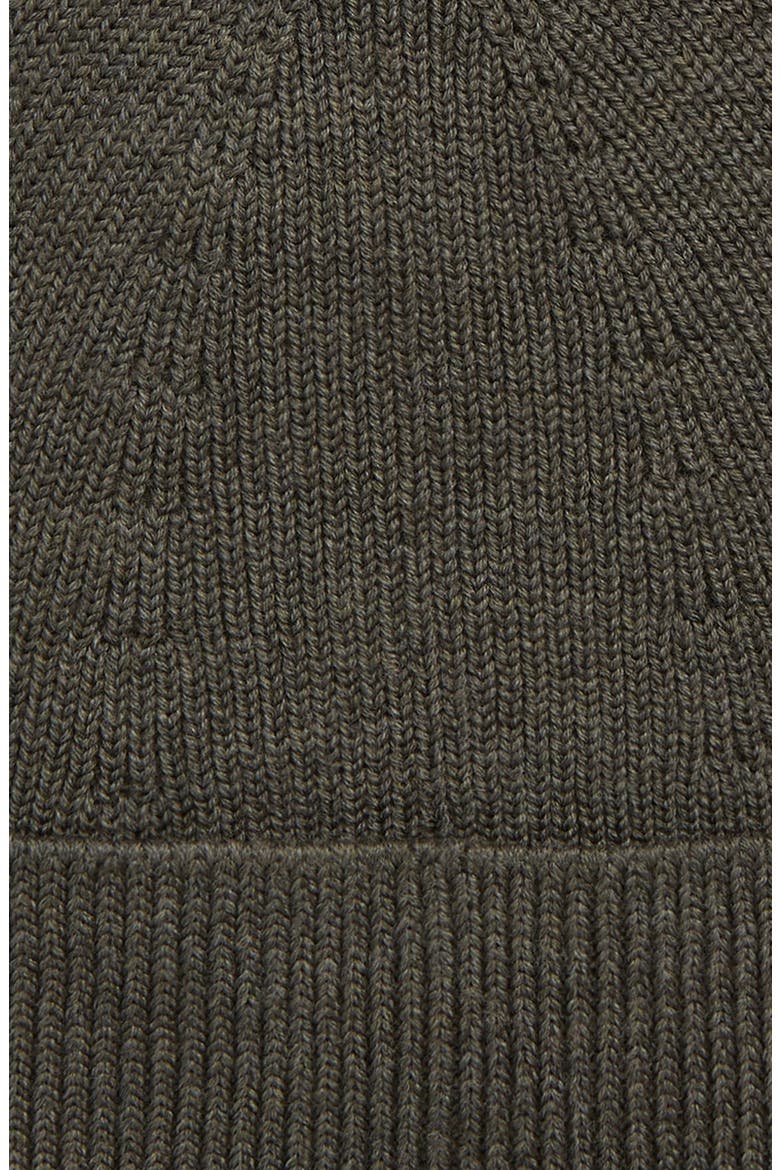 Krivi Coin Appliqué Merino Wool Blend Beanie, Alternate, color, CEDAR GREEN