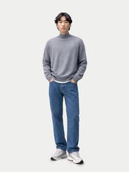 Gobi Cashmere Timeless Mock Neck Cashmere Sweater