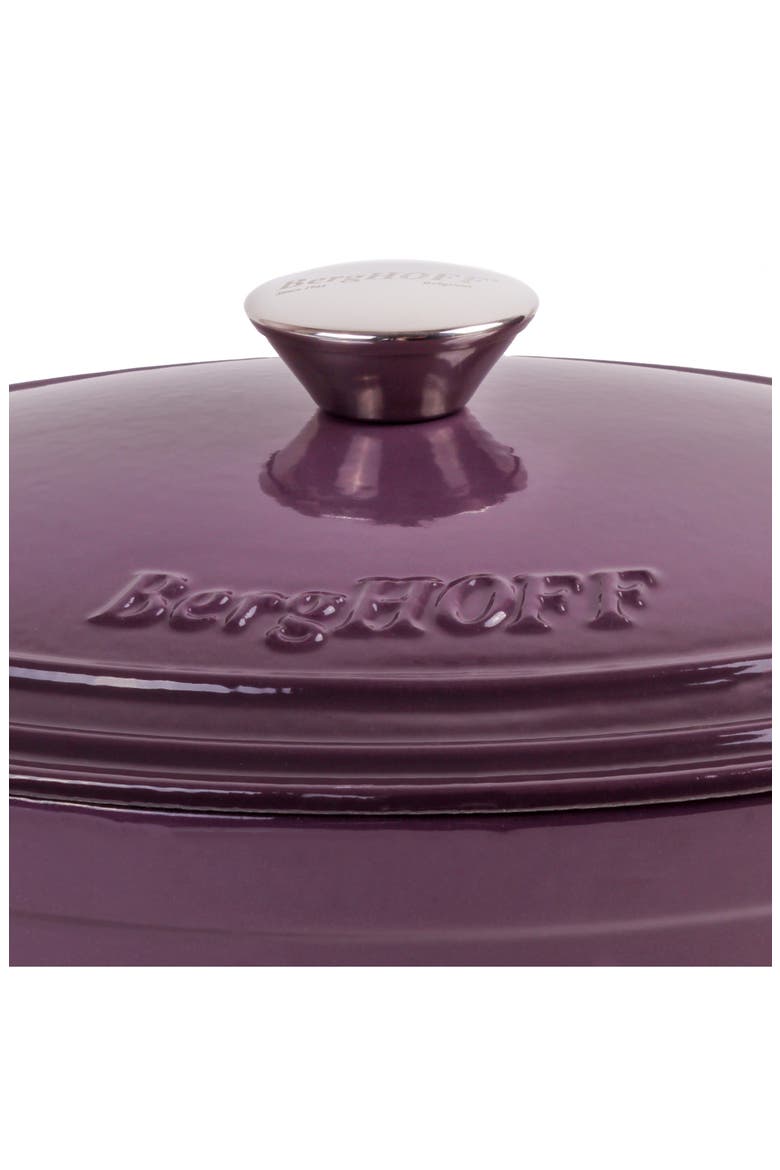 Neo 5 Qt Cast Iron Covered Casserole Dish - Purple, Alternate, color, PURPLE