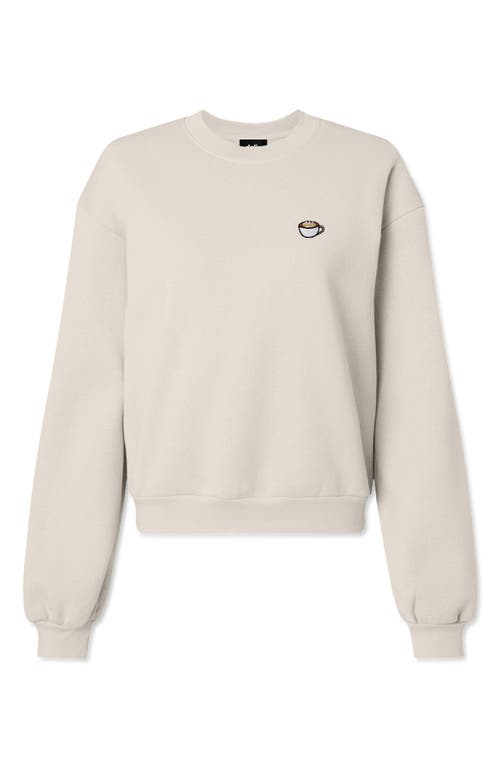 Dalix Cappuccino Relaxed Sweatshirt In Bone