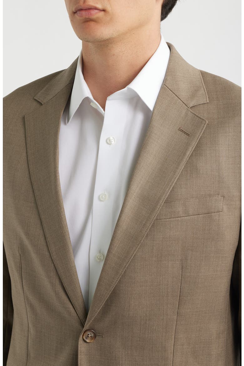 Jetsetter Standard Fit Tan Mélange Stretch Wool Sport Coat, Alternate, color, TAN