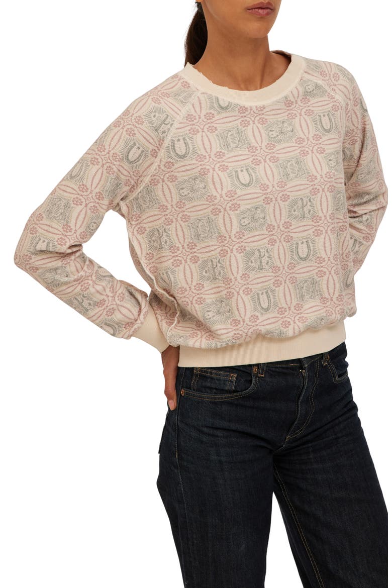 Western Graphic Sweatshirt, Main, color, CAMEL