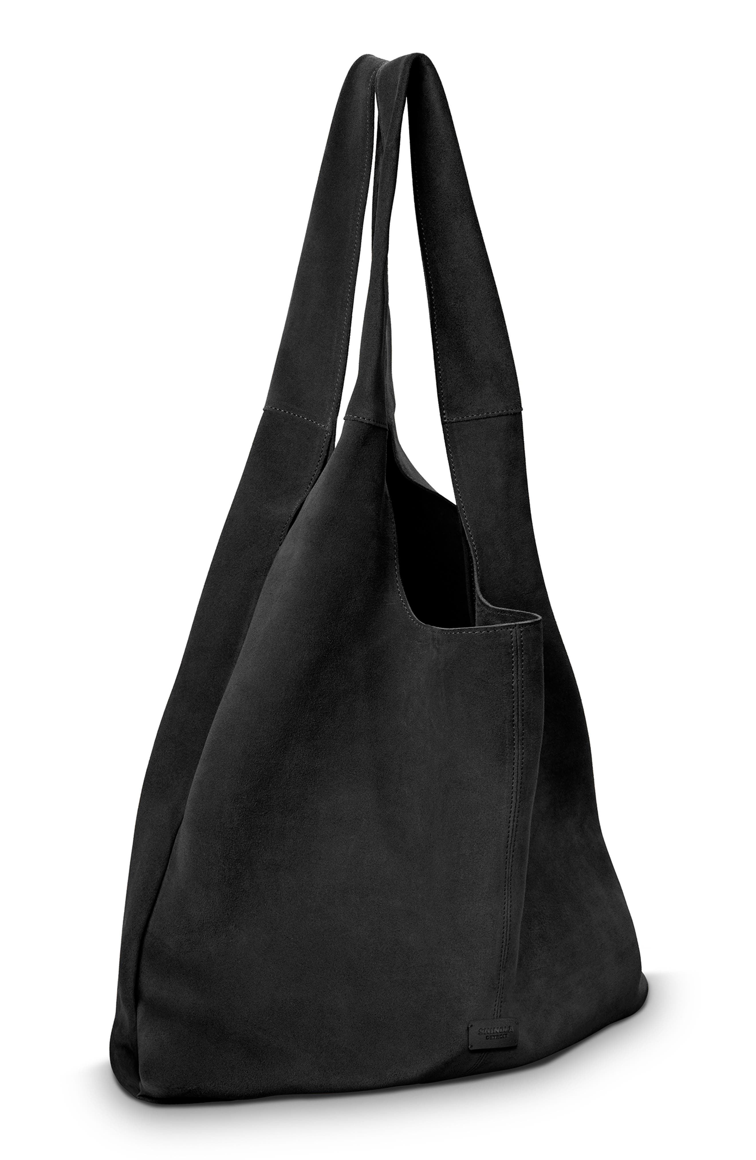 Shinola Market Suede Hobo Bag, Alternate, color, 
