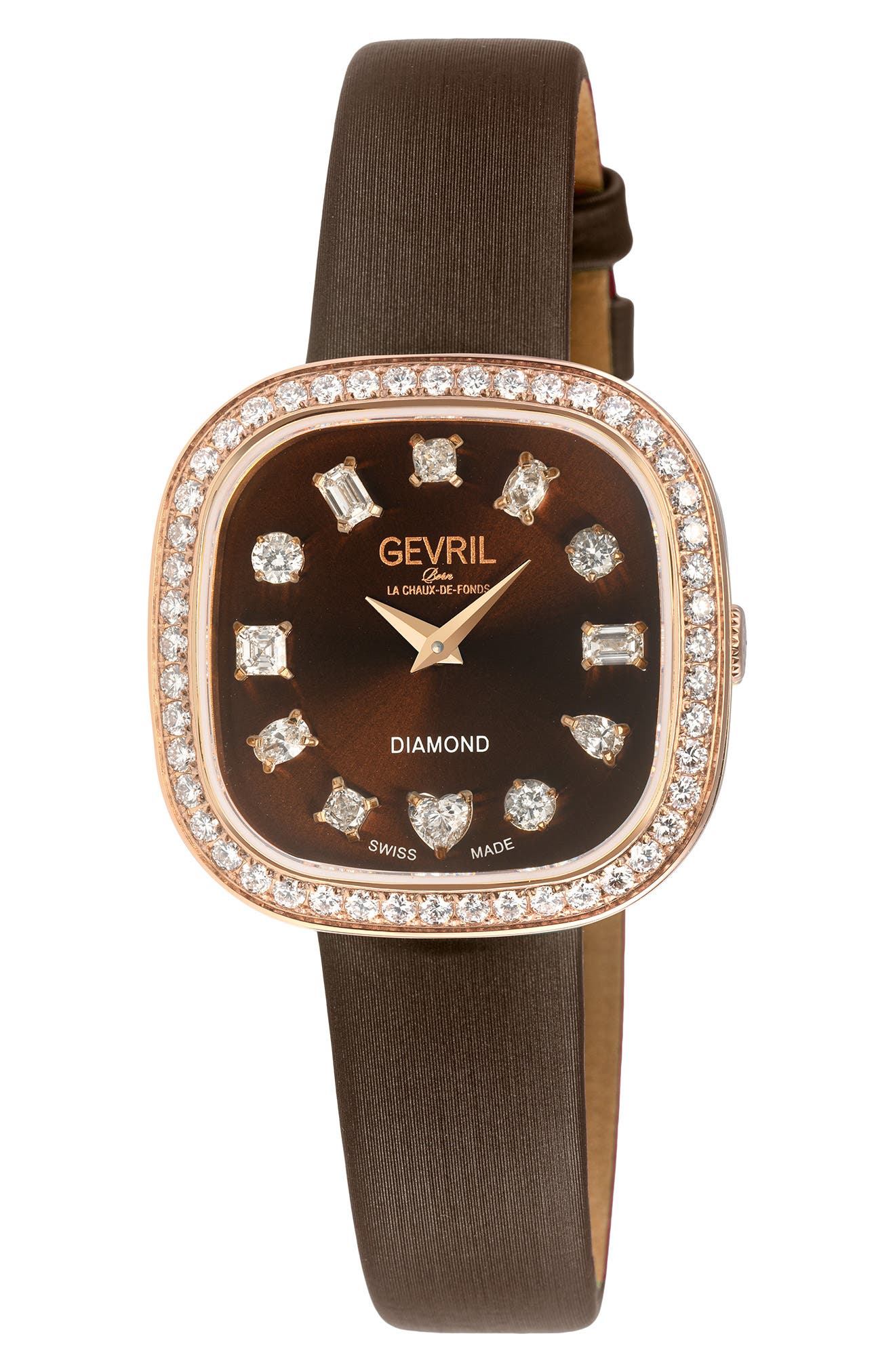 Infinita Leather Strap Swiss Quartz Watch, 30mm