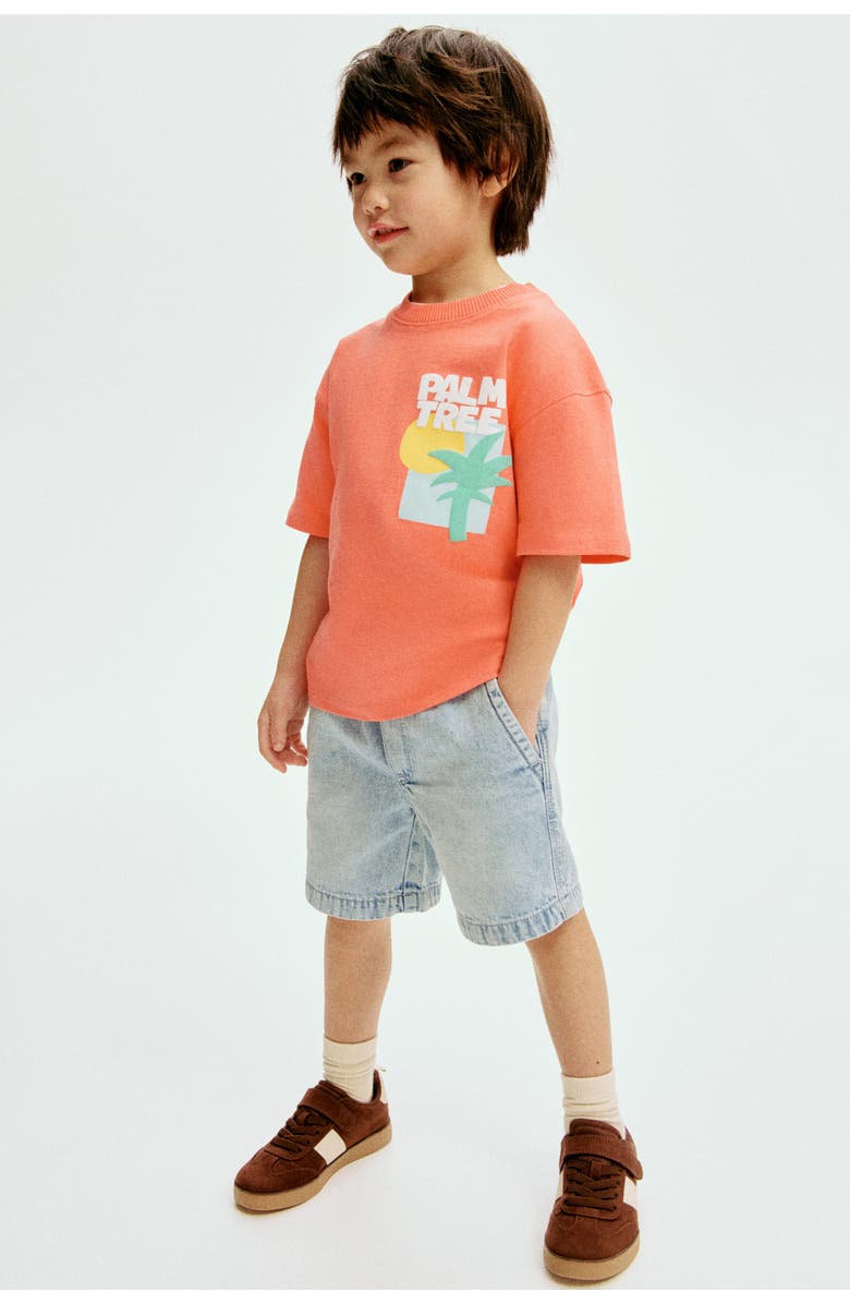 H&M Denim Shorts, Alternate, color, Light Denim Blue