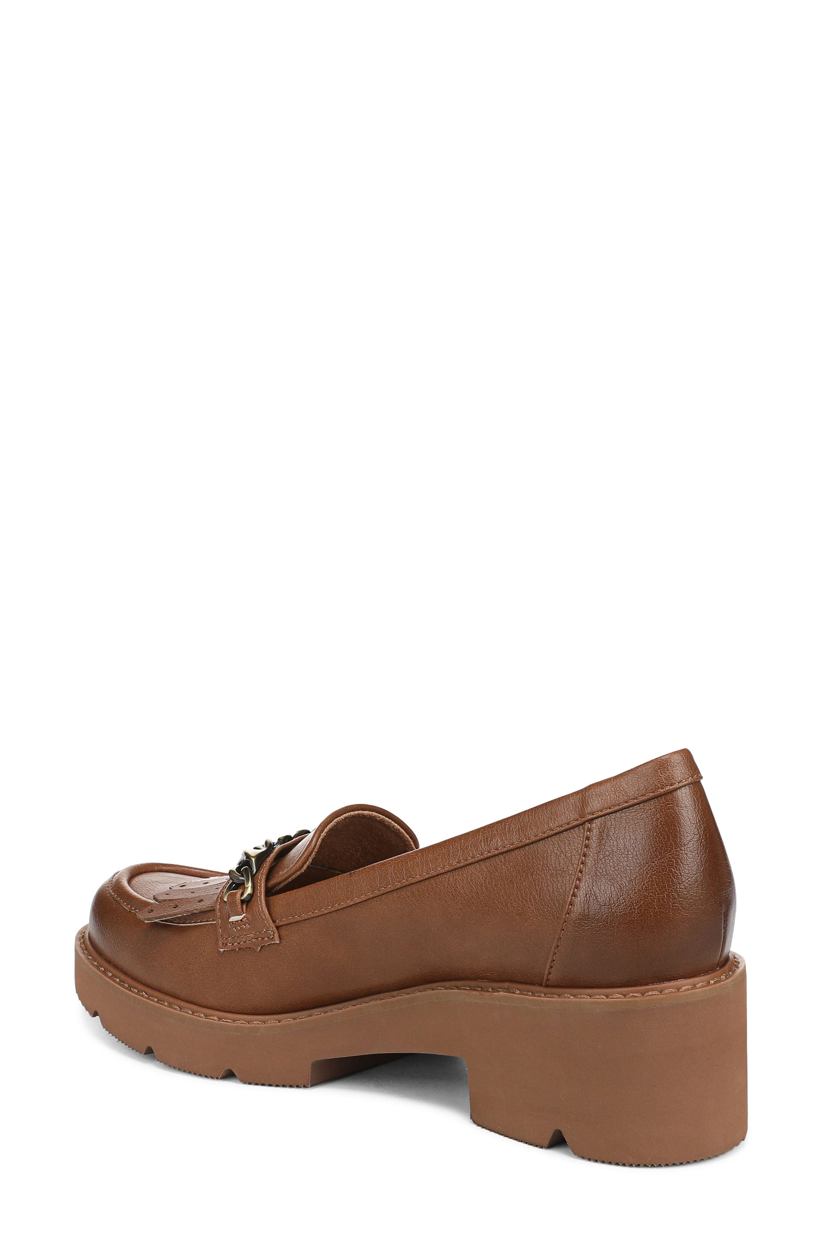 Celia Faux Leather Loafer, Alternate, color, CHESTNUT BROWN FAUX LEATHER