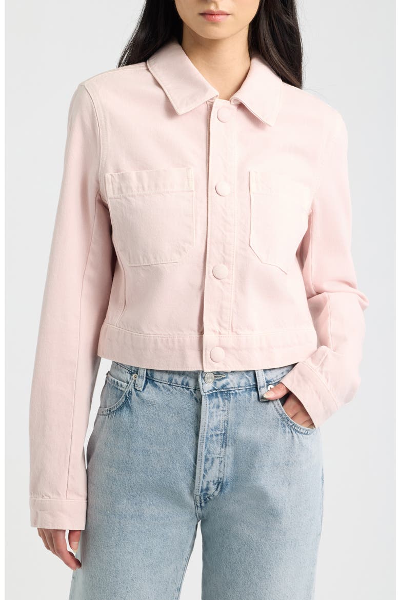 The Crop Denim Jacket, Alternate, color, TAFFY
