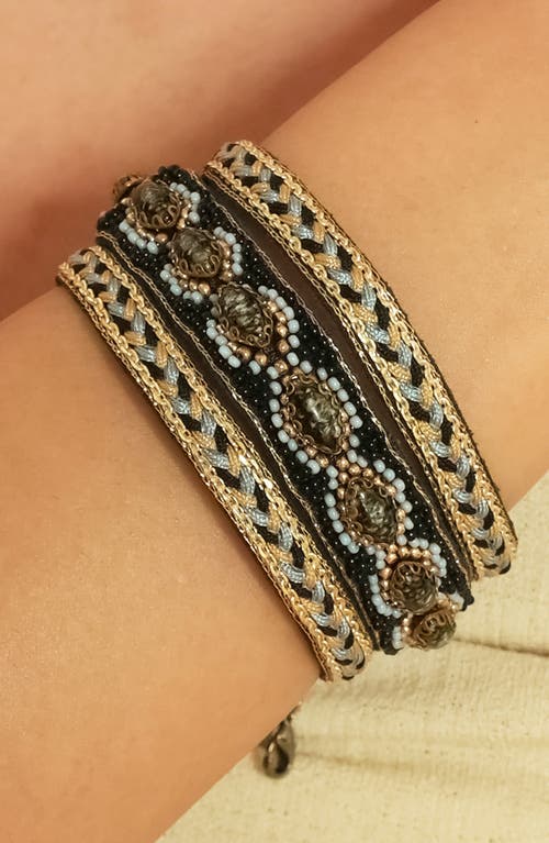Deepa Gurnani Tanner Mixed Media Bracelet In Multi