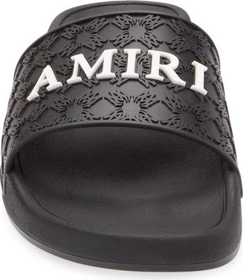 AMIRI アミリ MA QUAD POOL SLID ロゴ入り サンダル AMIRI MA Quad Pool Slides | Harrods US