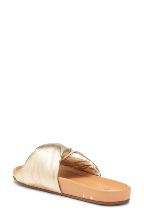 Beek Tesia Slide Sandal In Gold Metallic