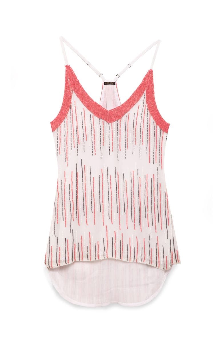 AS by DF Ibiza Beaded Cami, Alternate, color, White