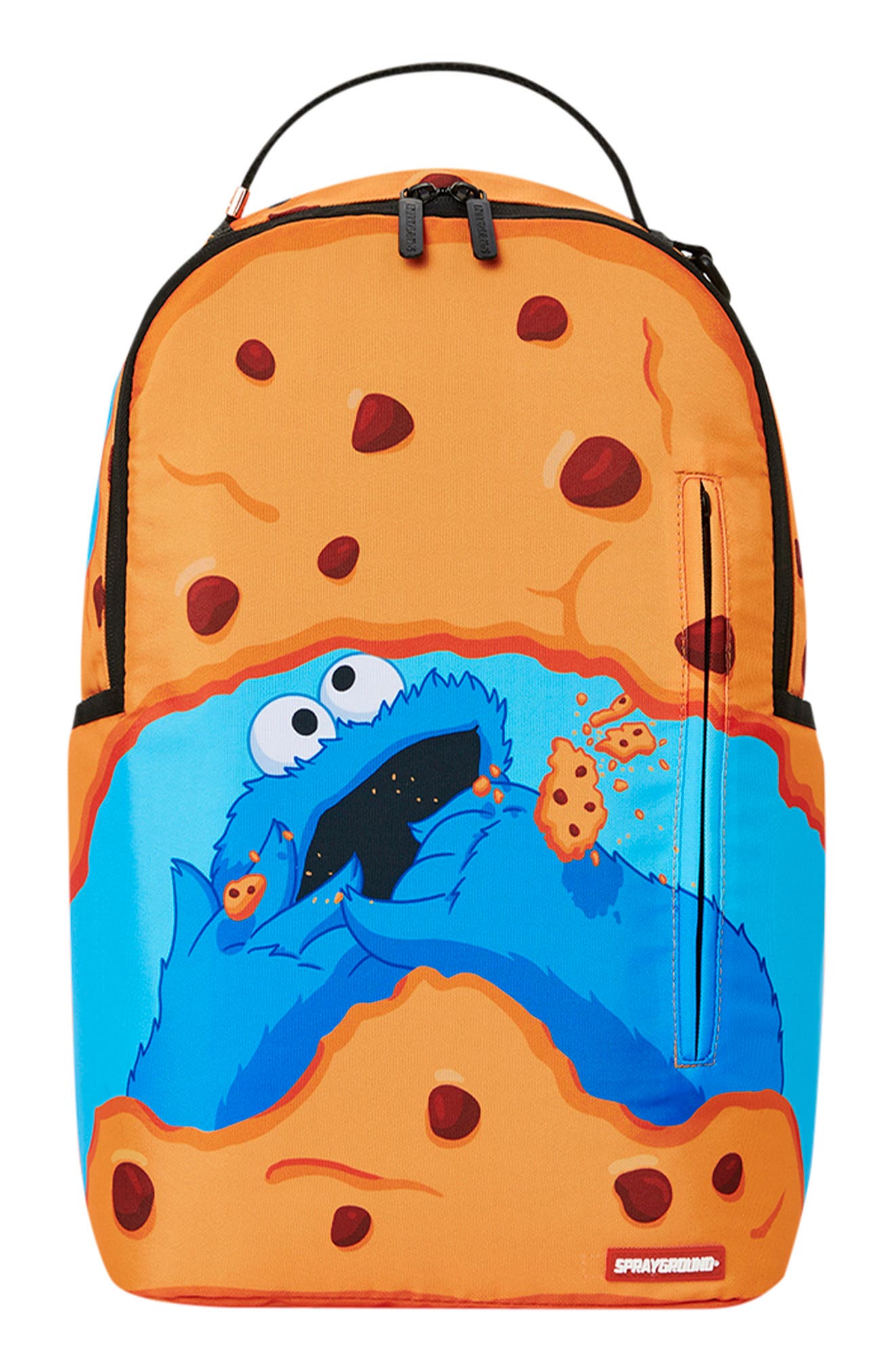 Sprayground Kids' Sesame Street Cookie Monster Snack Attack Backpack, Main, color, 