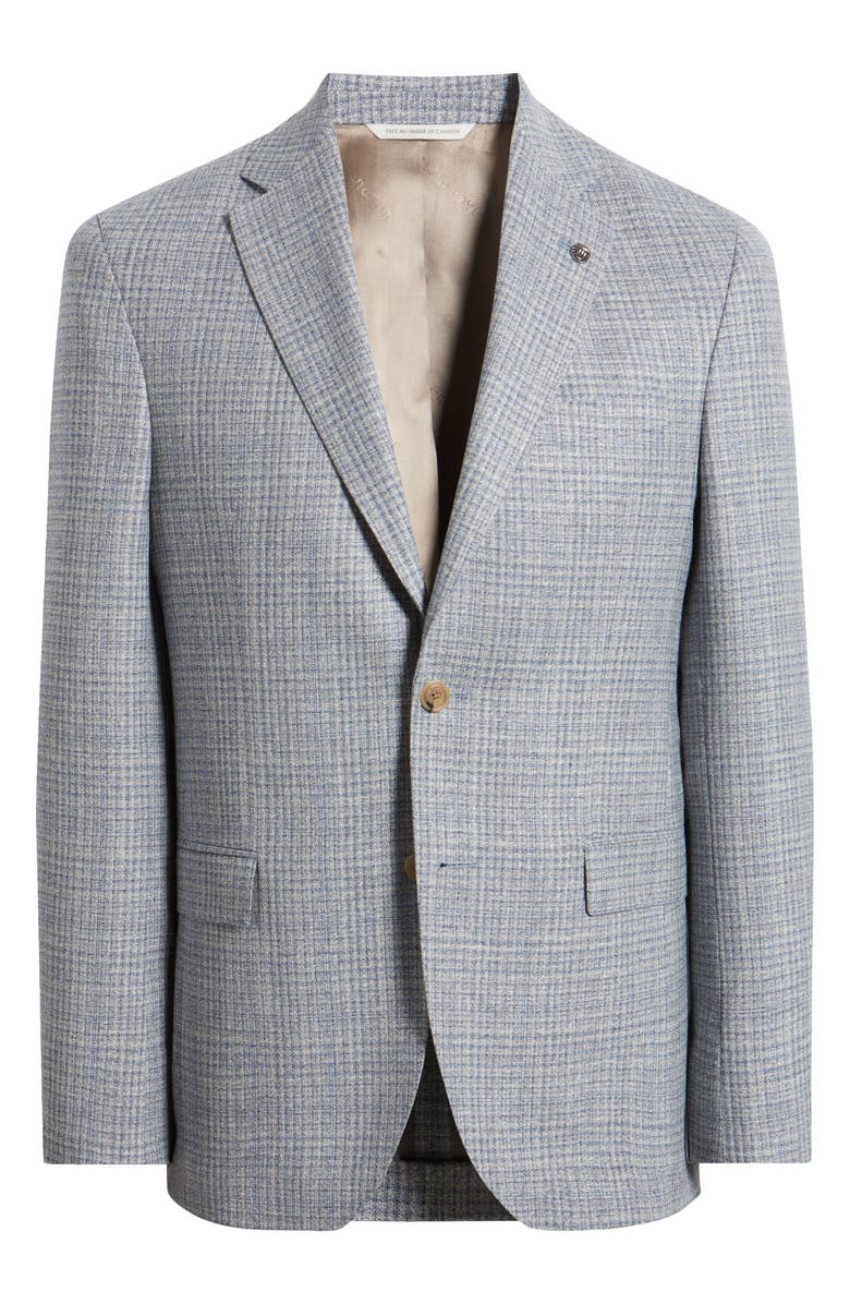 Jack Victor MIDLAND MICRO CHECK SPORTCOAT, Alternate, color, Light Grey
