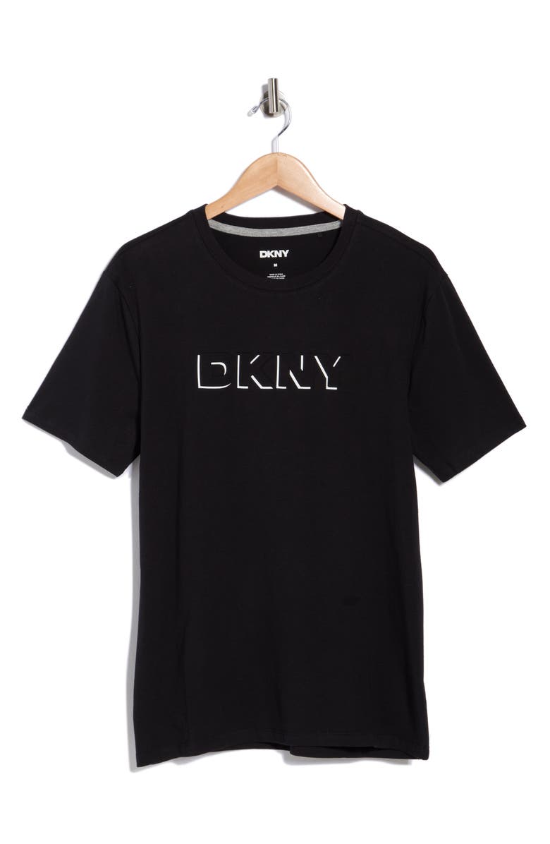 DKNY SPORTSWEAR Shadow Embossed Graphic T-Shirt, Main, color, Black