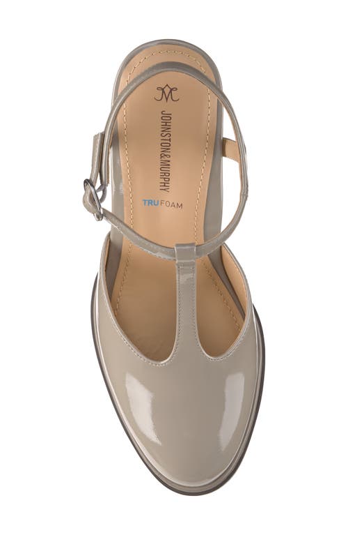 Johnston & Murphy Amy T-strap Pump In Gray