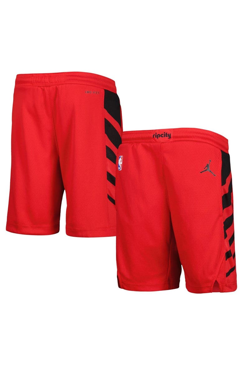 Youth Jordan Brand Red Portland Trail Blazers Statement Edition Swingman Performance Shorts, Main, color, Red