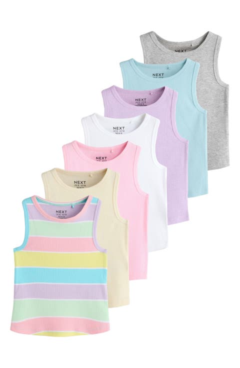 Kids' 7-Pack Rib Tanks