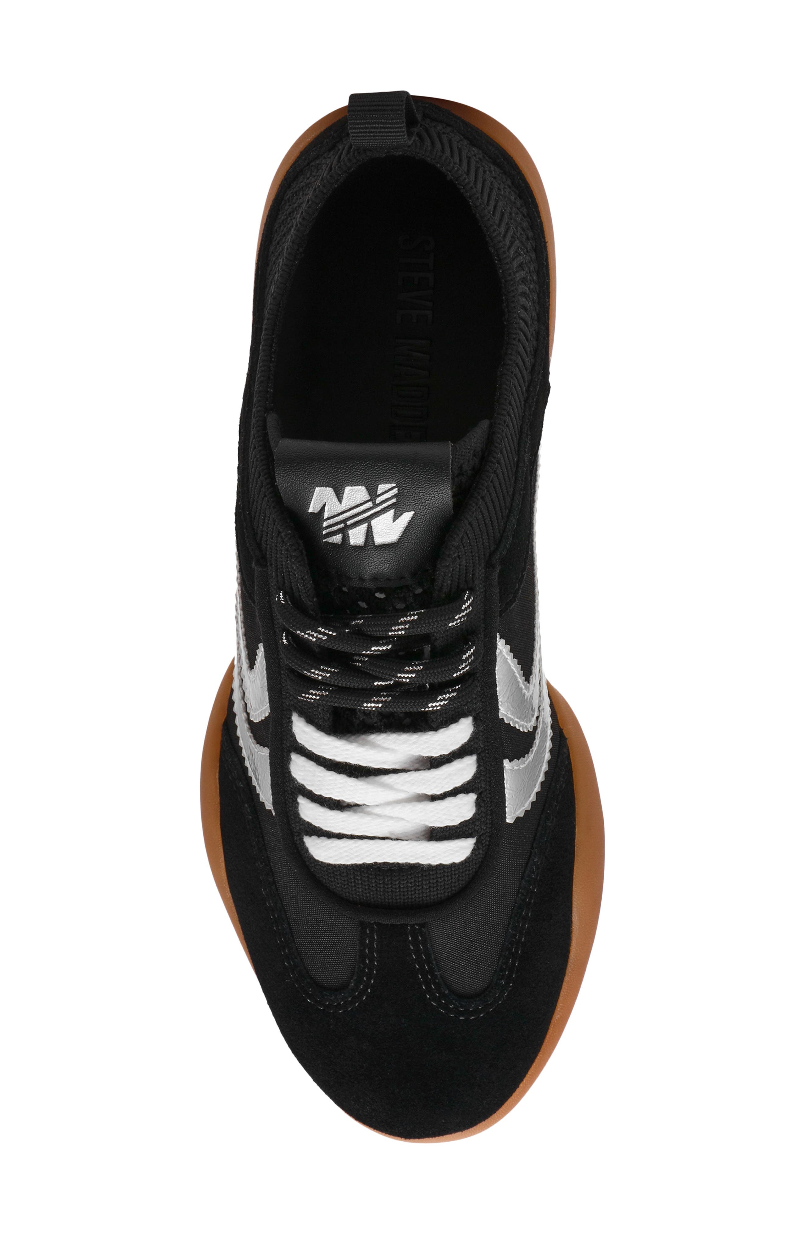 Steve Madden Reboot Sneaker, Alternate, color, Black