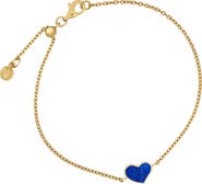 Jan Leslie Heart Bracelet Set In Sterling Silver With 18K Gold Overlay
