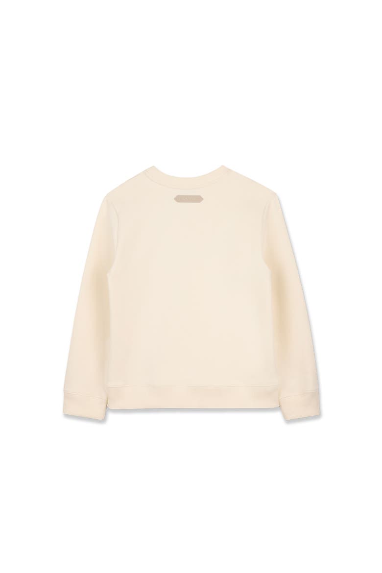 Kids  Sweatshirt In Cotton, Alternate, color, Off White