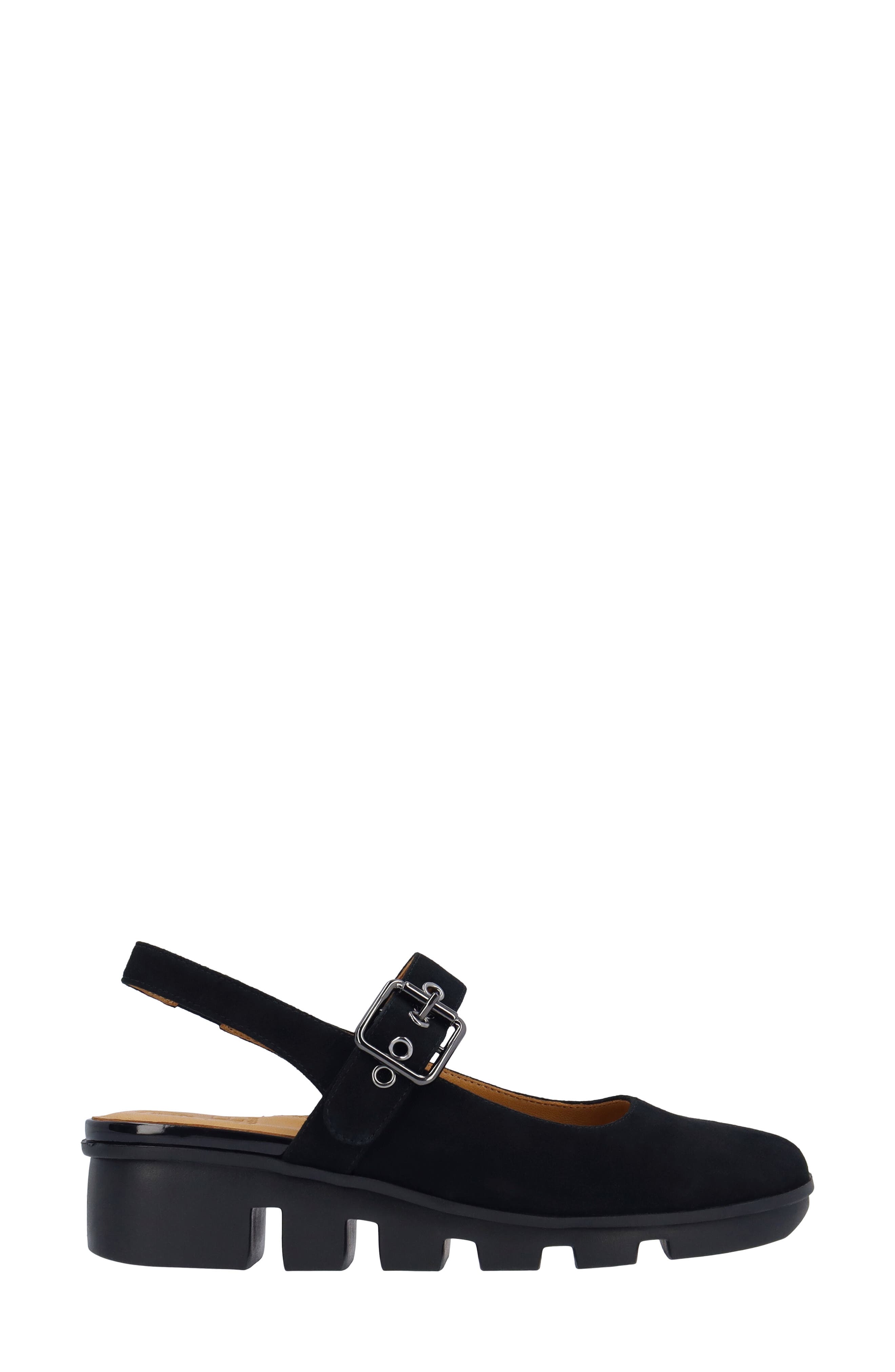 Hyrella Mary Jane Flat, Alternate, color, BLACK