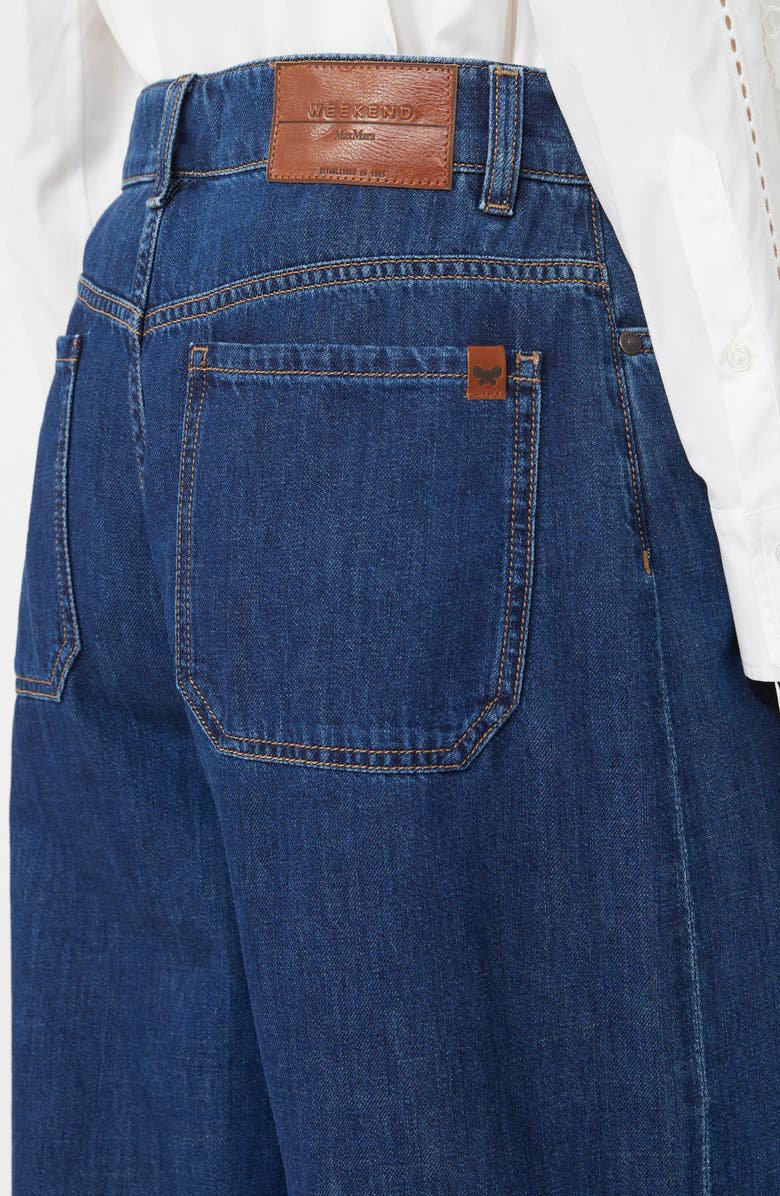 Weekend Max Mara Vega Wide Leg Jeans, Alternate, color, Navy