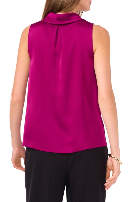 Vince Camuto Hammered Satin Sleeveless Cowl Neck Top