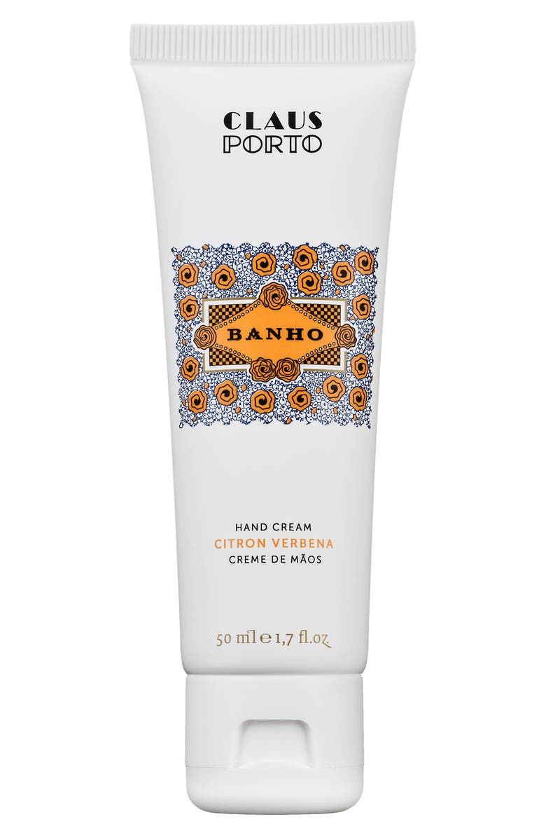 Claus Porto Banho Citron Verbena Hand Cream, Main, color, 