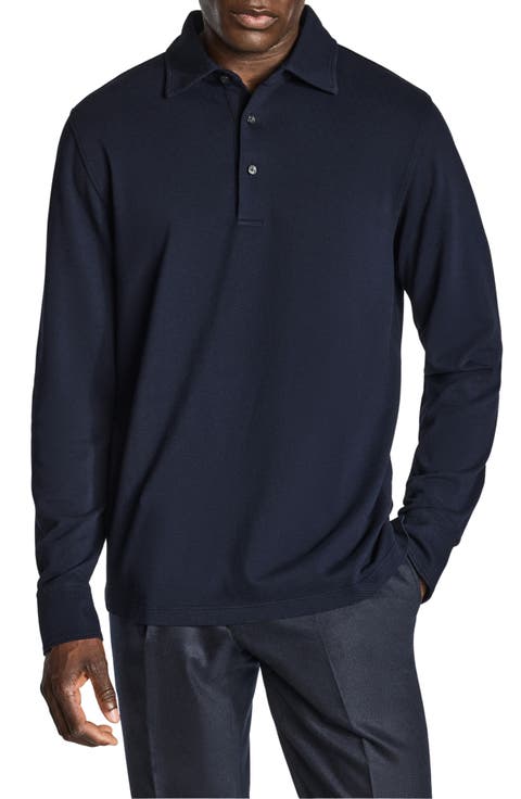 Long Sleeve Organic Cotton Polo