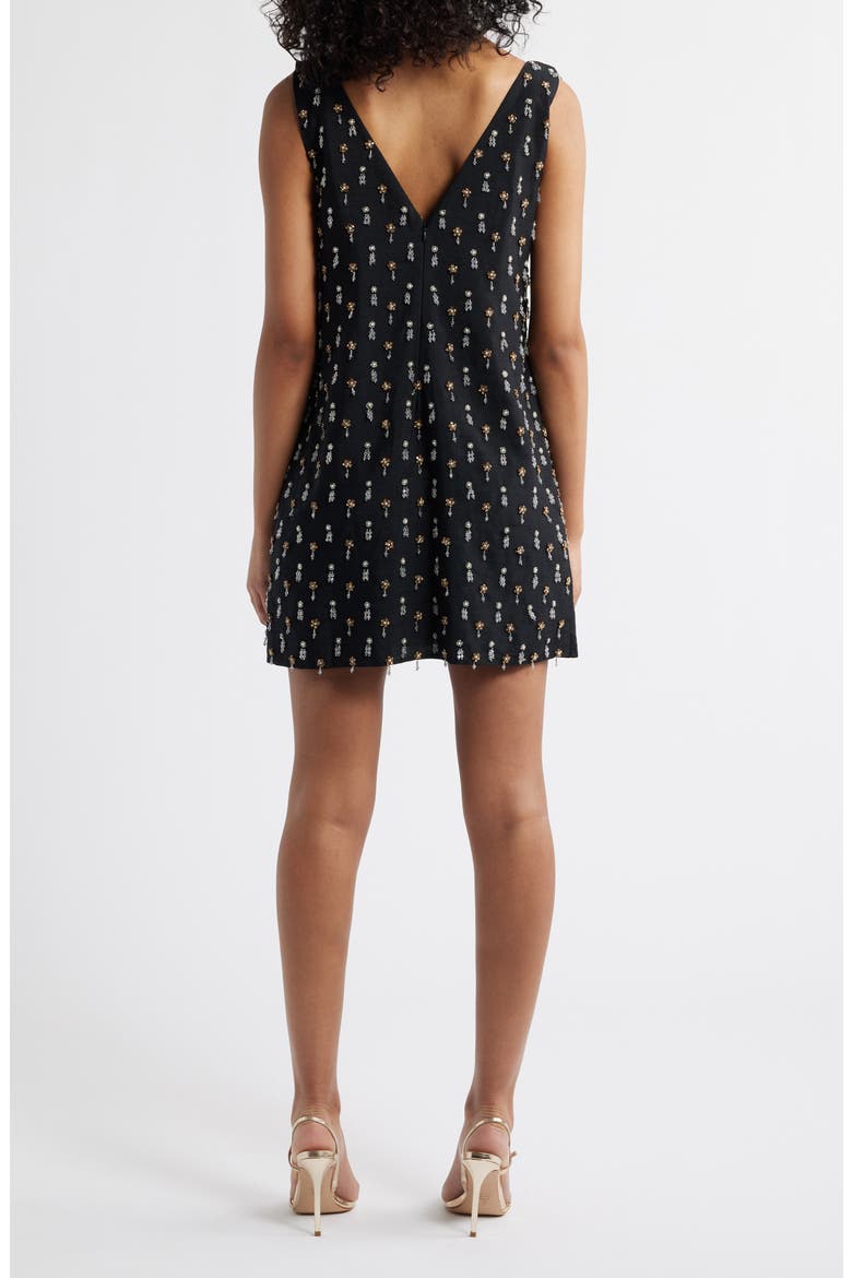 Payal Embellished Shift Minidress, Alternate, color, BLACK DIAMOND