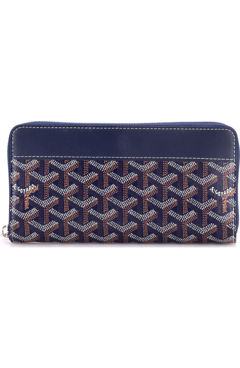 Pre-Owned Goyard Matignon Zip Wallet Coated Canvas with Leather, Main, color,