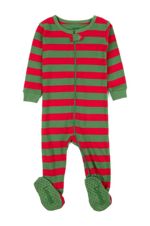 Striped Footed Pajama Sleeper