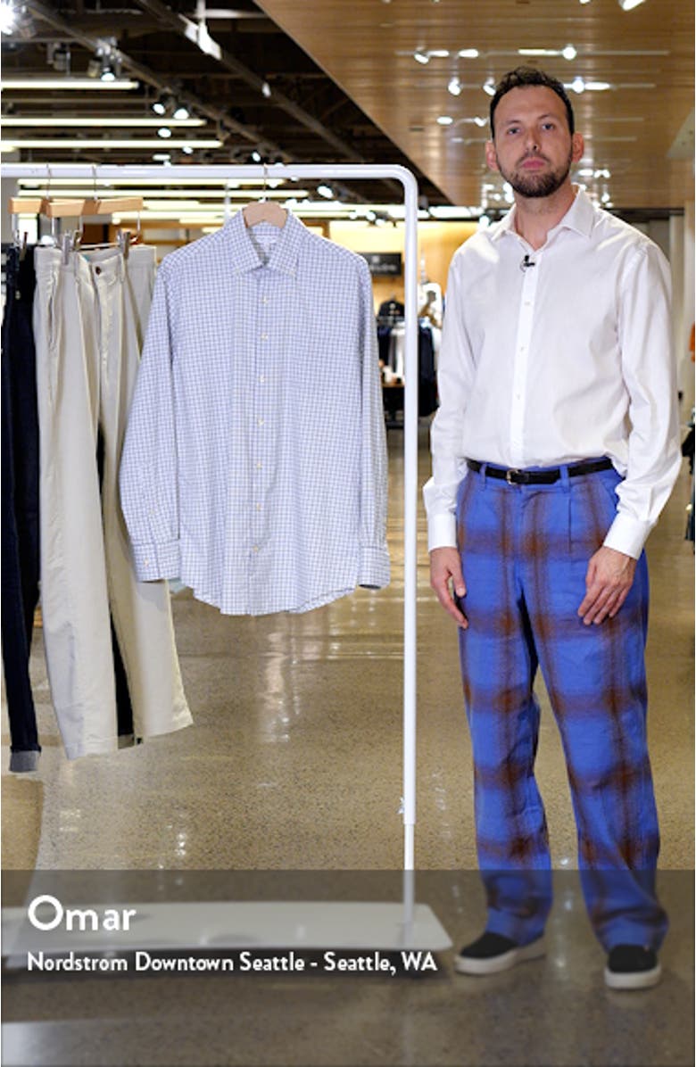 Hamilton Check Performance Button-Down Shirt, sales video thumbnail