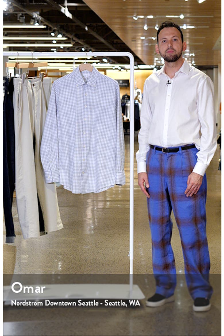 Hamilton Check Performance Button-Down Shirt video