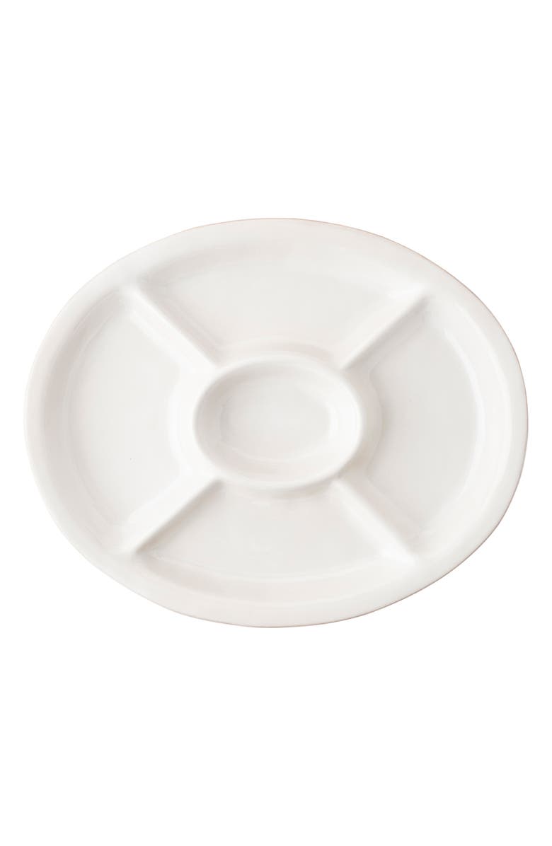Juliska Puro Whitewash Crudités Platter, Main, color, Whitewash