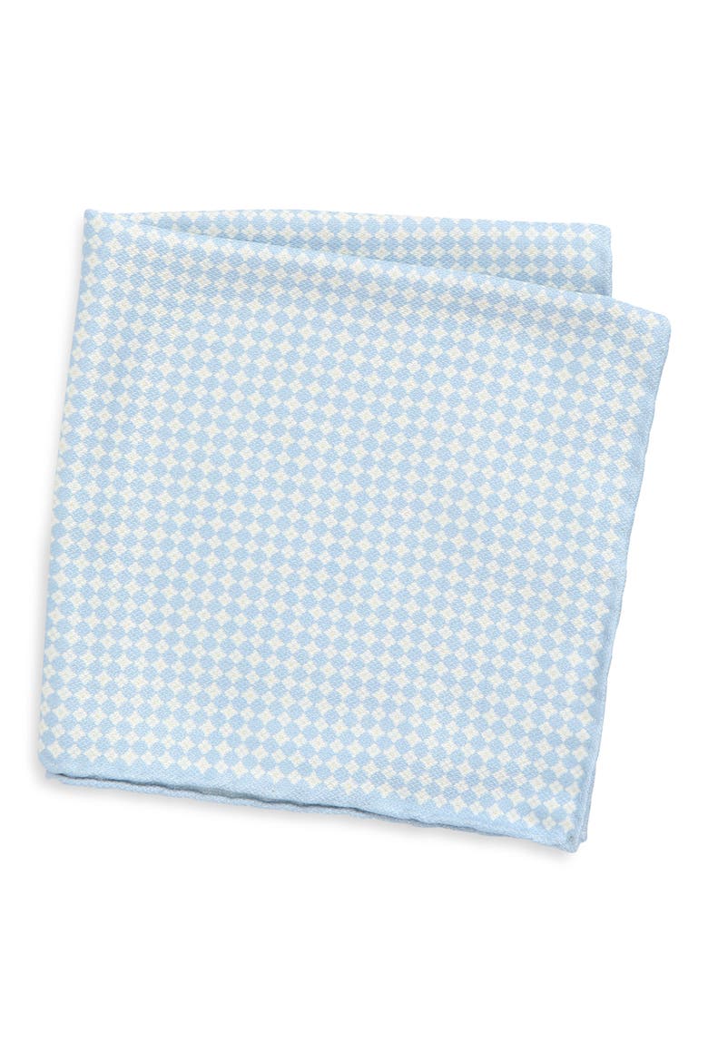 Silk Pocket Square, Main, color, LIGHT/PASTEL BLUE