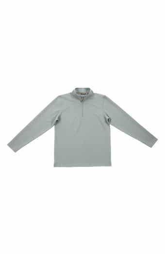 Ottoman Textured Quarter-Zip Pullover