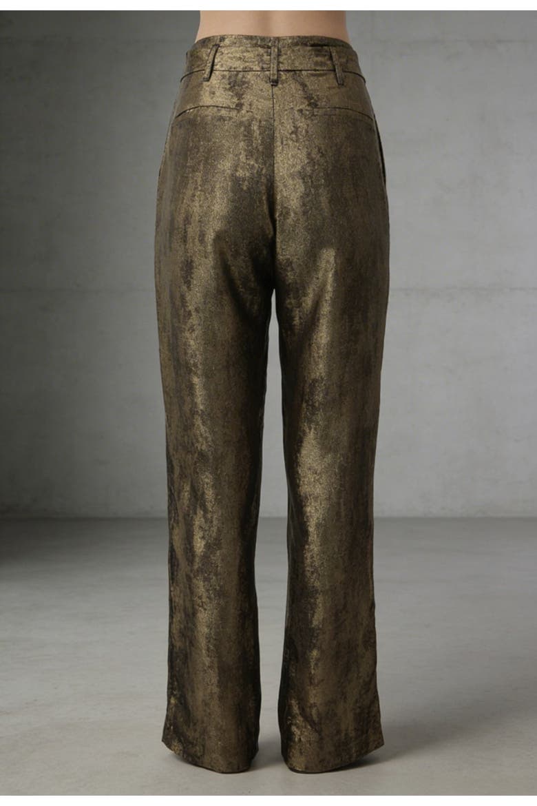 High Waisted Pant, Alternate, color, Burnt Gold