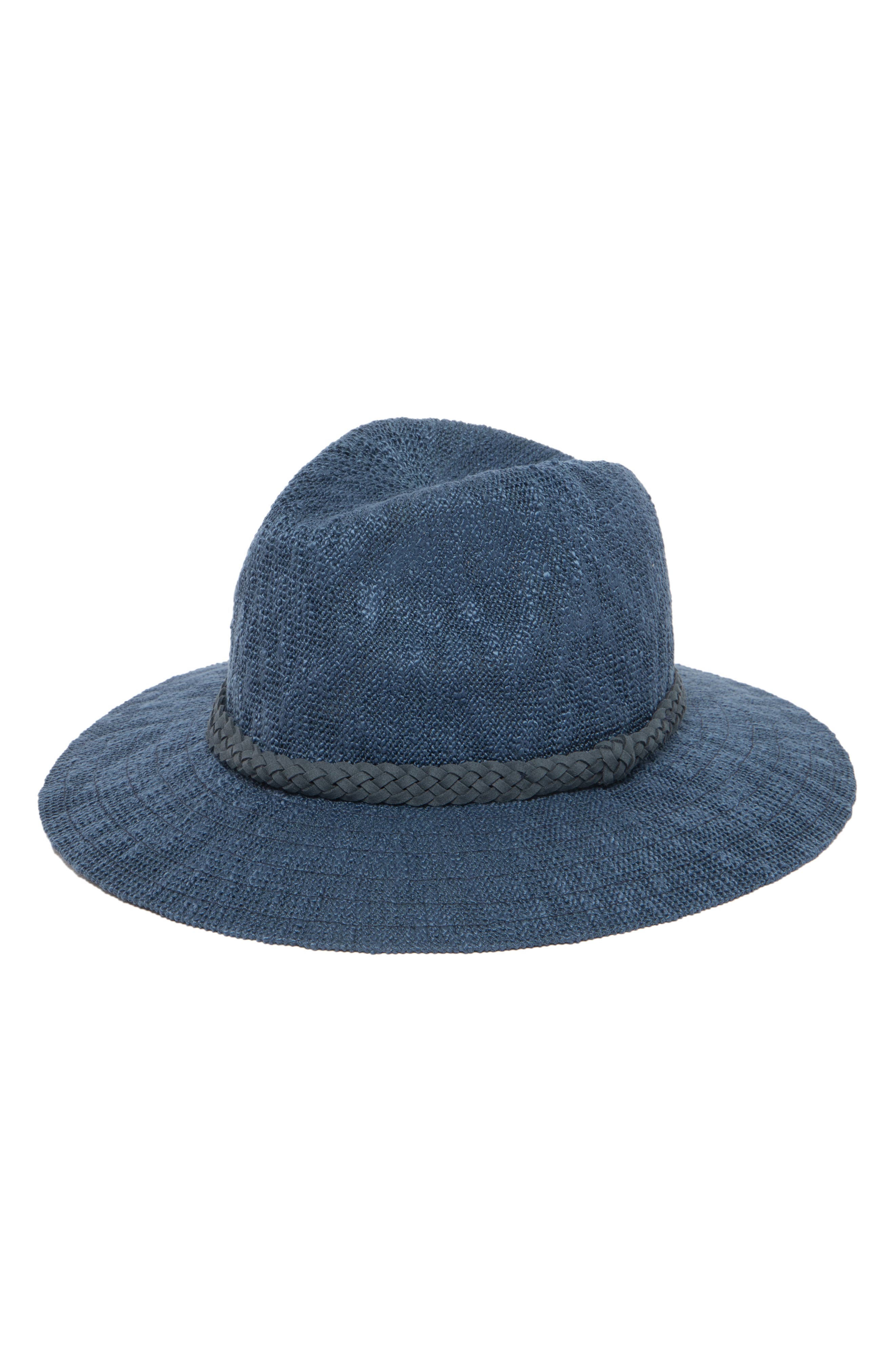 San Diego Hat Faux Suede Trim Knit Fedora