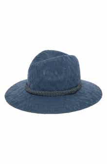 San Diego Hat Faux Suede Trim Knit Fedora