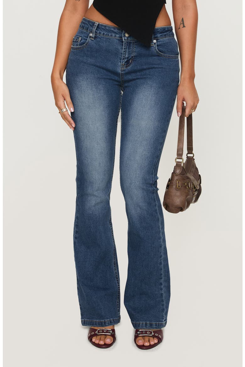 Bethany Low Rise Bootcut Jeans, Main, color, MID WASH